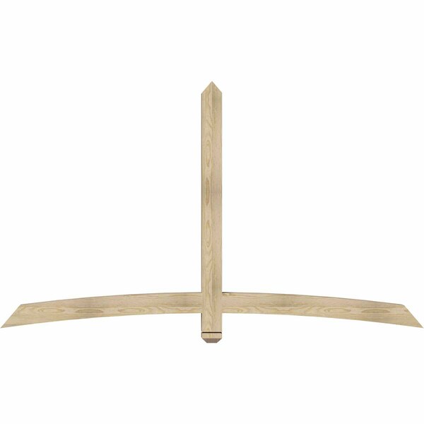 Ekena Millwork Bellingham Rough Sawn Timber Gable Bracket, Douglas Fir, 84"W x 49"H x 4"D x 4"F, 14/12 Pitch GBW084X49X0404BEL00RDF - main